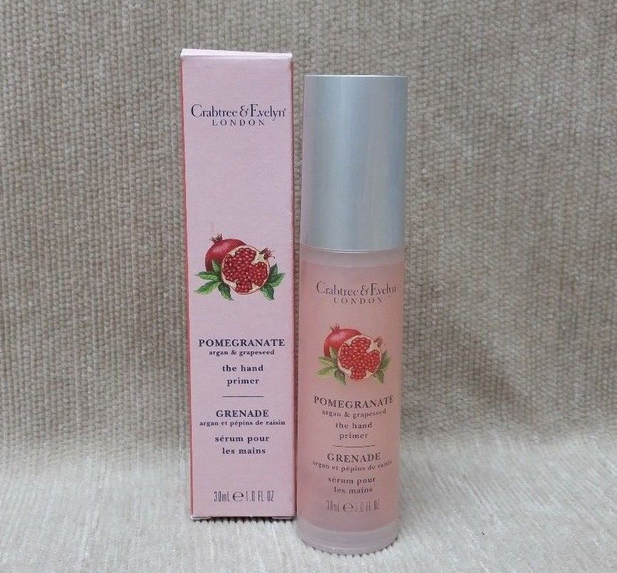 Crabtree & Evelyn Argan & Grapeseed Pomegranate Hand Primer 1 oz / 30 mL