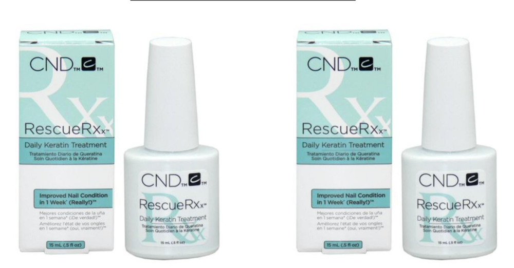 2 x CND Rescue RXx – Daily Keratin Treatment – 0.5oz/15ml # 90763
