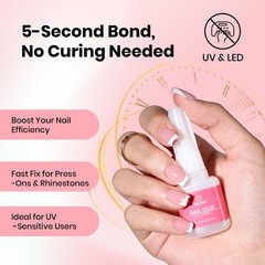 Beetles Press On Nail Glue Quick-Drying 10ml Super Strong Z-10ml