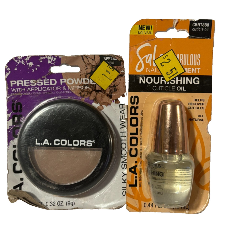 L.A. COLORS Salon Fabulous Nourishing Cuticle Oil + Pressed Powder BPP236 BEIGE