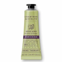 Crabtree & Evelyn Avocado Olive & Basil Hand Therapy 0.9 oz. New Mani Pedi Cream