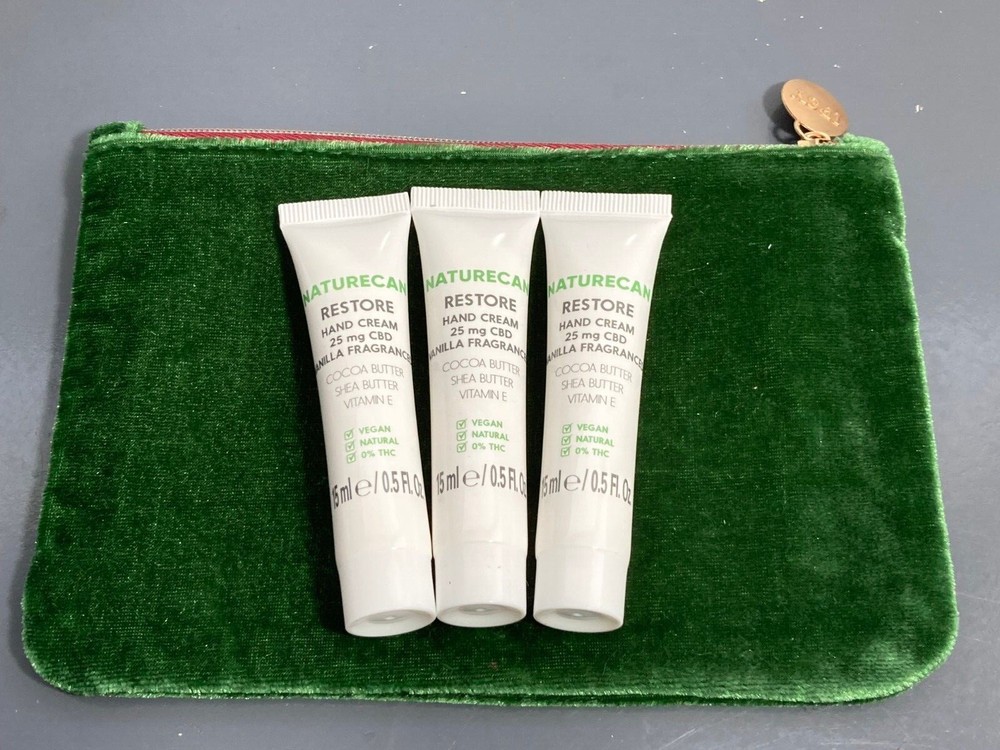 3x Naturecan Restore Hand Cream Travel Sealed 15 ml/0.5 oz each New