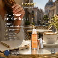 LunaNail Verona Peach Glow Cuticle Oil Roll-On Serum 11ml