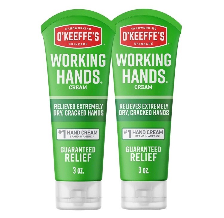 O’Keeffe’s Working Hands Hand Cream for Extreme Dryness – 3 Ounce (Pack of 2)