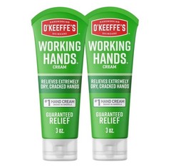 O’Keeffe’s Working Hands Hand Cream for Extreme Dryness – 3 Ounce (Pack of 2)
