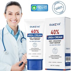 OUKEYA Urea Cream 40 Percent Tube 3 Oz, Foot & 3 Ounce (Pack of 1), 3