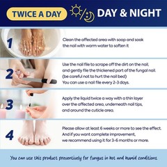 Toenail Fungus Treatment with 25% Undecylenic Acid, Toe Black