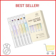 Born Pretty 6Pcs Nail Cuticle Oil Pen,Cuticle Revitalizer Oil Nails Nutrition Oi