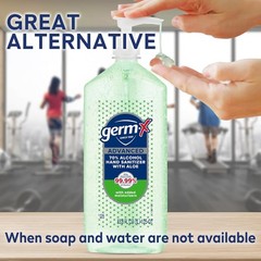 Germ-X Hand Sanitizer Gel with Aloe and Vitamin E | Moisturizing | No Rinse Form
