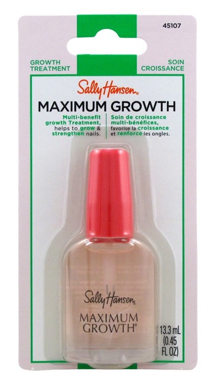 (2 PACK) Sally Hansen Maximum Growth Treatment Clear 0.45 Ounce