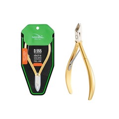 Hard Steel Cuticle Nipper D-555 – Kem Nghia Gold – 1 Spring