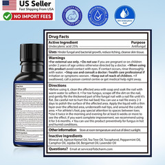 Toenail Fungus Treatment 25pct Undecylenic Acid AthletesFoot 2pcs Kit FROM USA