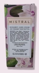 Mistral Bergamot Scented Shea Butter Hand Cream NIB 2.5 oz metal tube
