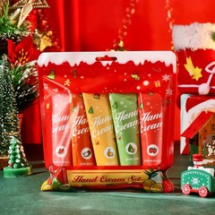 1 Set 5Pcs Hand Cream Set Natural Fragrance Hand Lotion Improve Dry Rough Xmas