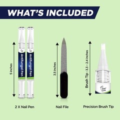 Footcure Antifungal Nail Treatment Pen – Extra 0.1 Fl Oz (Pack of 2), White