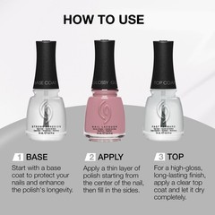 China Glaze CG Strong Adhesion Base Coat – Clear 0.5 Fl Oz (Pack of 1),