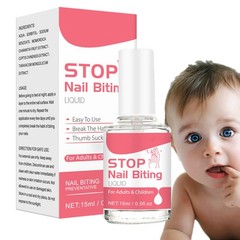Nail Biting Prevention Polish 0.5fl Oz Nail Bite Stopper Care For Kids & Adults！
