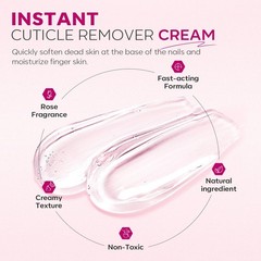 Cuticle Remover Kit with Cream Oil Tools & Trimmer for Nail Care Manicure