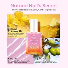 modelones Nail Strengthener 0.34 Fl Oz (Pack of 1), A6-Jelly Purple Pink