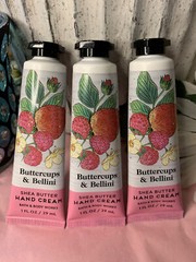 Bath & Body Works Buttercups & Bellini Shea Butter Hand Cream X3