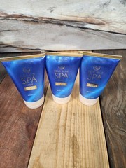 3PK Bath & Body Works True Blue Spa Foot Smoothing Foot Scrub 4 oz Walnut Shell