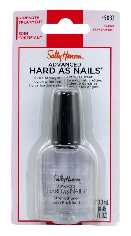 (2 PACK) Sally Hansen Hard As Nails Strengthener Clear 0.45 Ounce