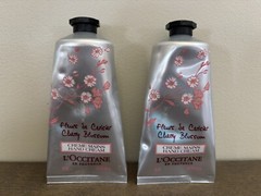 2 NEW L’Occitane CHERRY BLOSSOM Hand Creams 2.6 oz EACH Fantastic Scent!