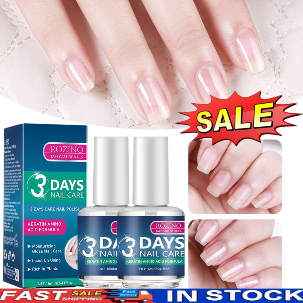 2PACK 3 Days Nail Care Oil with Keratin -Fast Strengthening & Hydrating for Dry