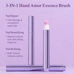 1-3X Nail Care Fingernail Strengthener Chip-resistant Cuticle Remover Pen