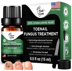 Foot Cure Toenail Fungus Treatment Extra 0.5 Fl Oz (Pack of 1), Multi-Colored