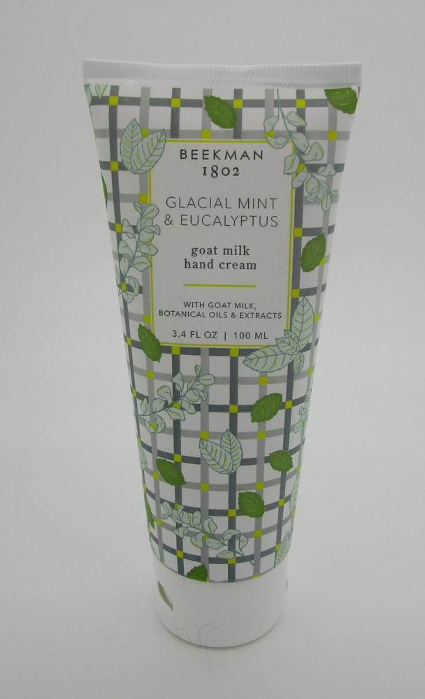 GLACIAL MINT & EUCALYPTUS Beekman 1802 Goat Milk Hand Cream 3.4 oz