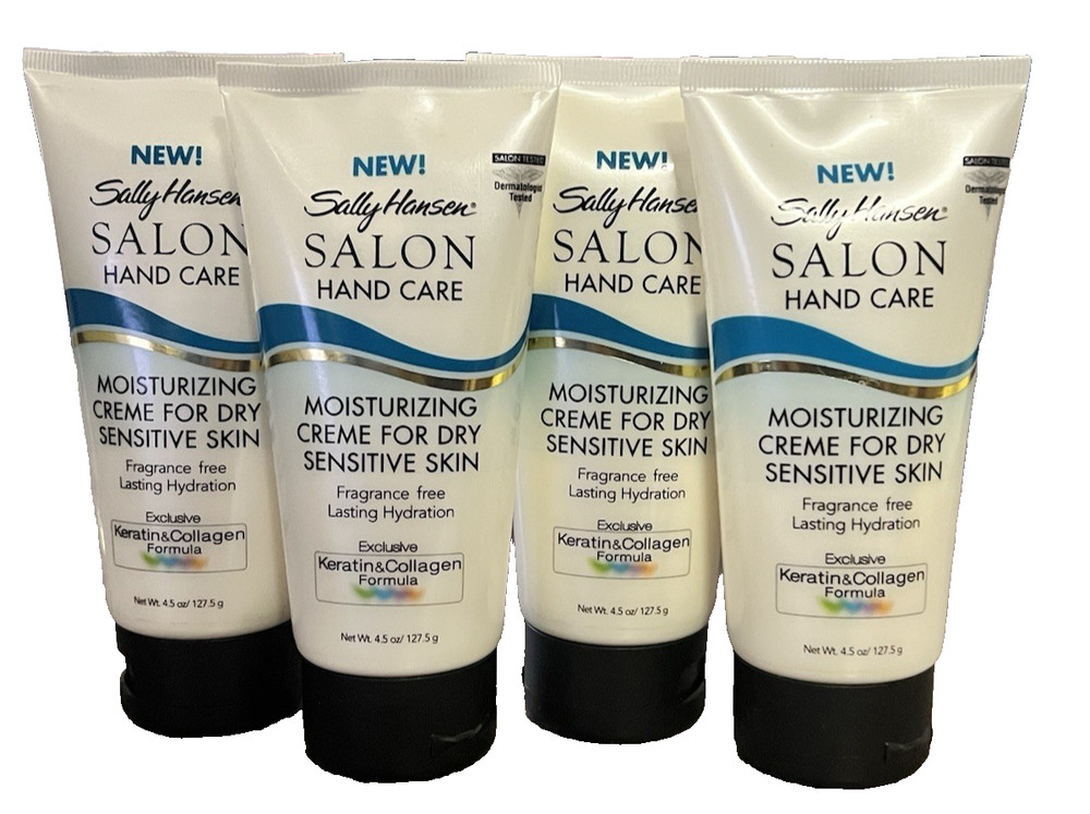 Sally Hansen Salon Hand Care Moisturizing Creme For Dry Sensitive Skin, 4 Pack