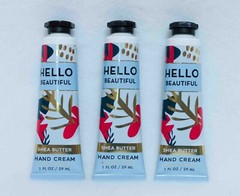 Bath & Body Works HELLO BEAUTIFUL Shea Butter Hand Cream X3