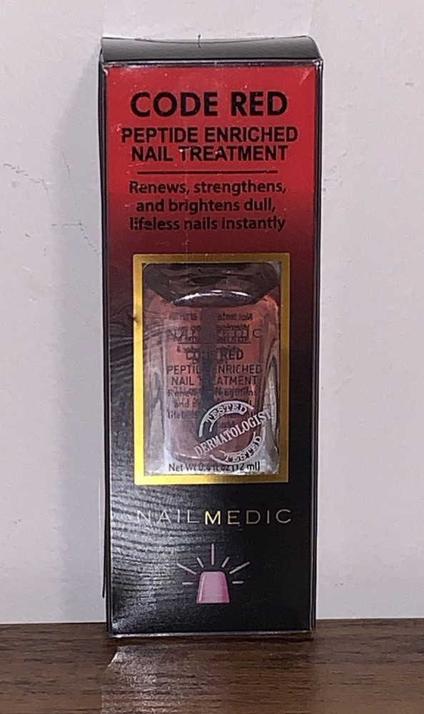 12x Pretty Woman NYC Nail Medic, Code Red, Peptide Enriched Nail Treatment, NEW
