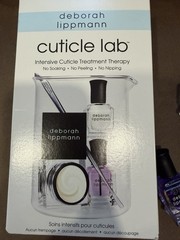 Deborah Lippmann Cuticle Lab Set Oil Cream Coconut Jojoba Raspberry Shea