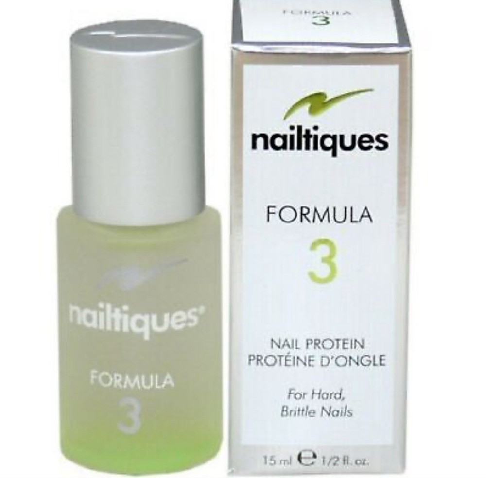 Nailtiques Formula 3 Nail Protein For Hard Brittle Nails NIB 15 ml 1/2 fl oz