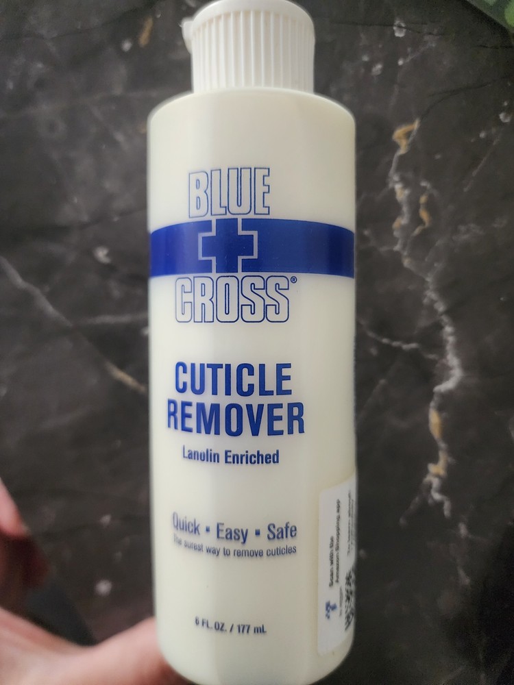 Blue Cross Cuticle Remover Liquid Lanolin Enriched 6 fl oz / 177 mL Nail Care