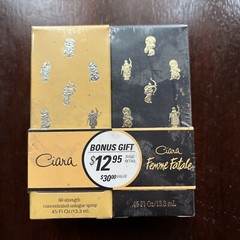 2 Ciara Revlon 1x Femme Fatale 1x Ciara cologne spray 0.45 oz original, vintage