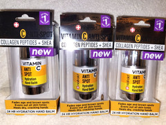 Lot of 3 VITAMIN C ANTISPOT Nail Aid Hand balm Nail-Aid Collagen Peptides + Shea