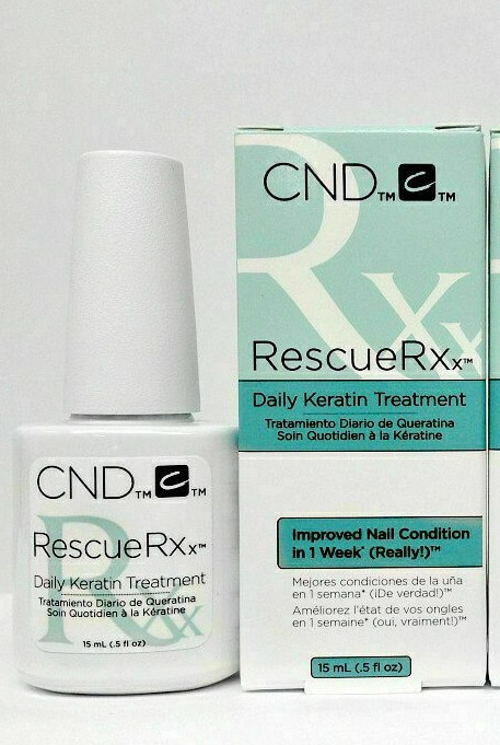 CND Creative Nail Keratin Treatment RESCUERXx Rescue Rx rescuer .5oz/15mL SALE