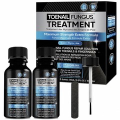 Maximum Strength Toenail Fungus Treatment with 0.5 Fl Oz (Pack of 2), Black
