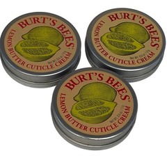 Burt’s Bees Lemon Butter Cuticle Cream 0.6 oz Lot of 3 Natural Hand Nail Care