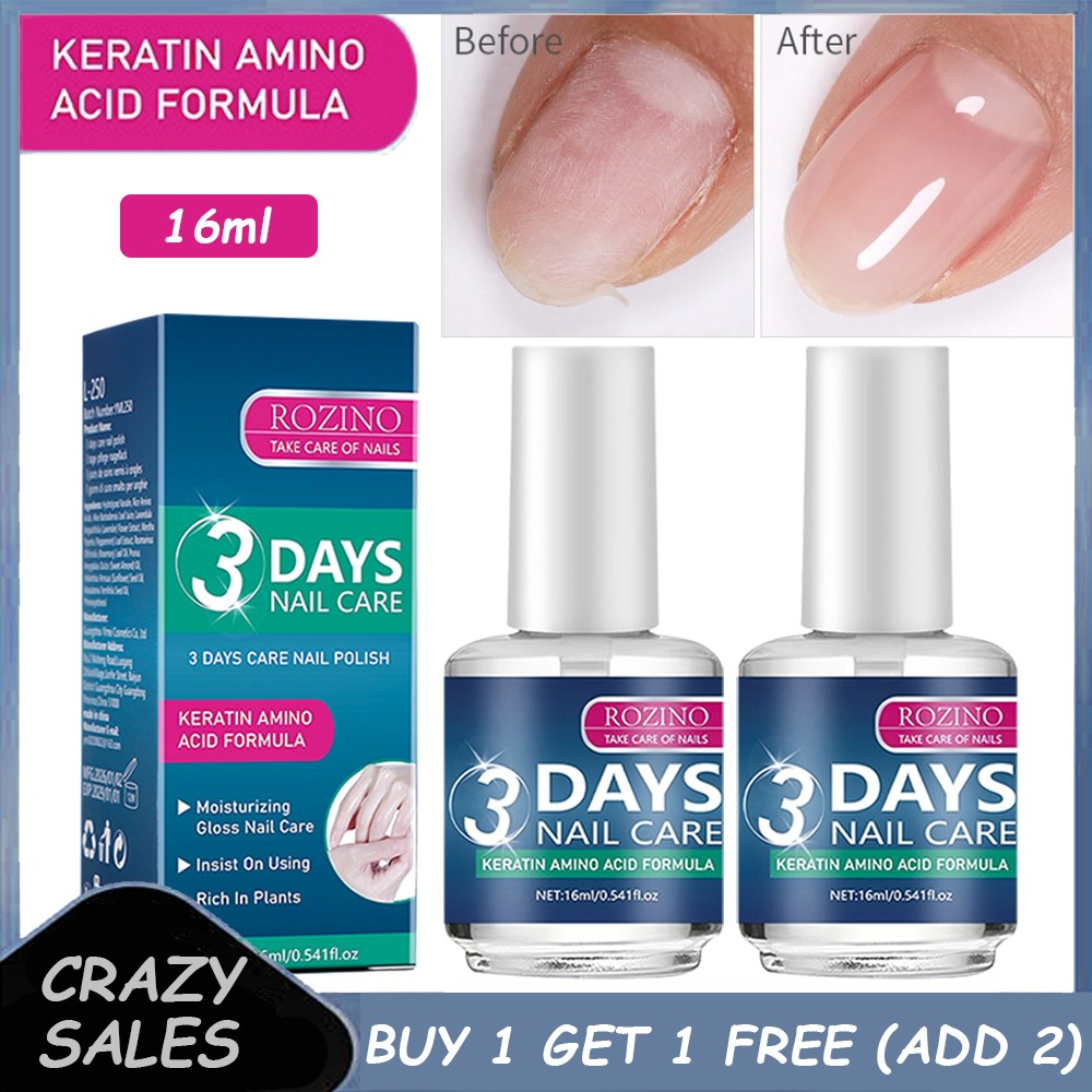 3 Days Nail Care Polish Oil for Weak Brittle Cracked Nails Hardener Strengthener