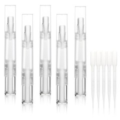 5 pack 5ml Transparent Twist Pen for Cuticle Oil Applicator, Empty Nail Oil P…