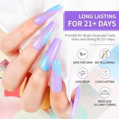 JODSONE 2 Bottles 10ml Of Top Coat Base Gel Polish Set 2 Pcs 10ml-BT