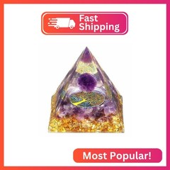 YATOJUZI 2.4″ Healing Crystals Tower Amethyst Crystal Chakra Reiki Orgonite Gems