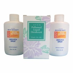 Avon Perfumed Liquid Deodorant + Skin-So-Soft Anti-Itch Refill Spray Bottles