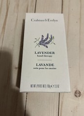 Crabtree & Evelyn HAND Therapy LAVENDER 3.5 Oz full Size New Boxed
