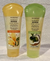 Bath & Body Works Lot Of 5 Antibacterial Lotion 2 oz Bottles Various Scents HTF