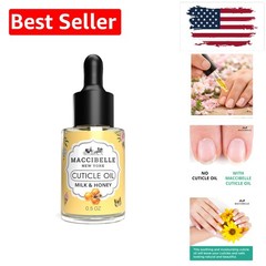 Cuticle Oil 0.5 oz – Heals Dry Cracked Cuticles Milk and Honey, 0.5 Fl Oz